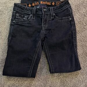 Rock Revival Women's Black Straight Leg Jeans